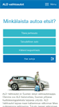 Mobile Screenshot of aldvaihtoautot.fi