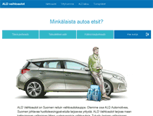 Tablet Screenshot of aldvaihtoautot.fi